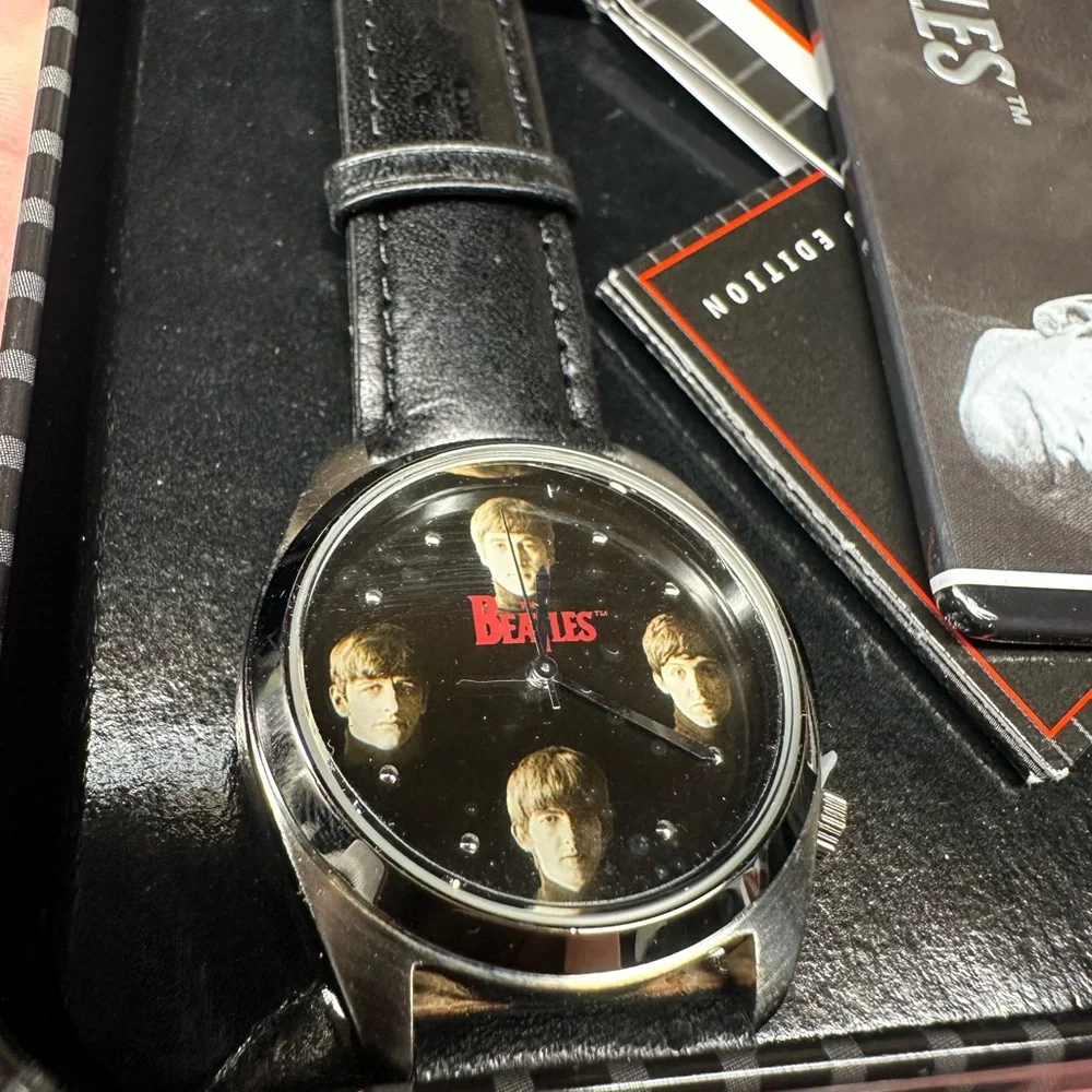 Fossil The Beatles Collectors Edition Watch Set - Black and Red